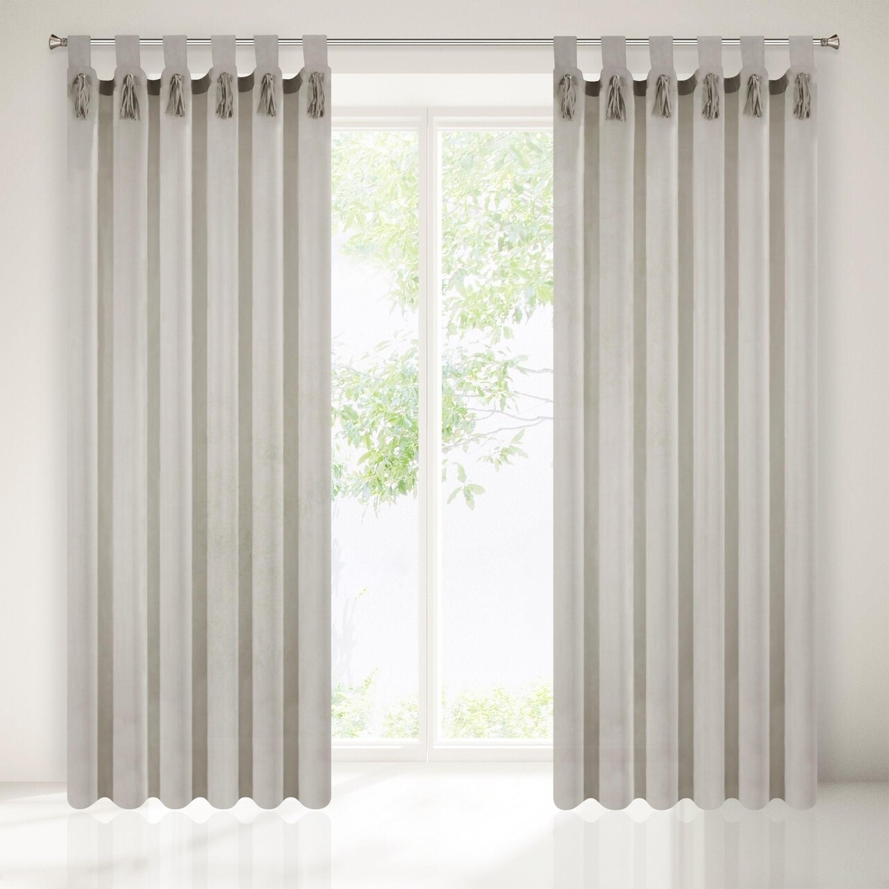 Perdea Eurofirany, Jasmine, 140x250 cm, poliester, gri - imagine 5
